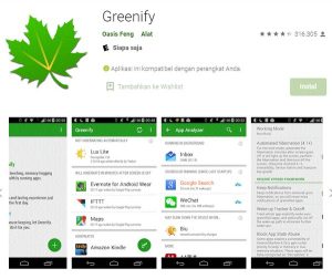 aplikasi greenify untuk grabbike gojek dan maxim
