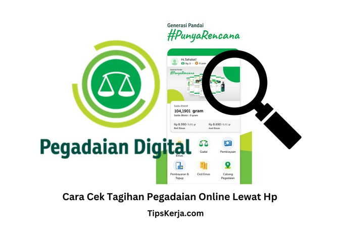 cara cek tagihan pegadaian online lewat hp