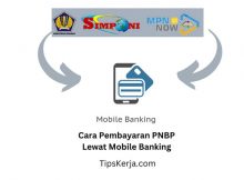 cara pembayaran pnbp lewat mobile banking